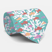 美しいサンゴのシームレスなパターンネックタイ ネクタイ (ロール)