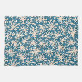 美しいサンゴの模様 キッチンタオル (横)