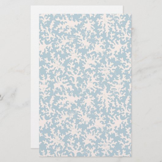 美しいサンゴの模様 便箋 (正面/裏面)