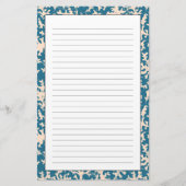 美しいサンゴの模様 便箋 (正面)