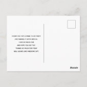 美しいサンゴの浜と青い海の写真、ありがとうございます ポストカード (裏面)