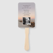 美しいサンセットの追悼プログラム ハンドファン (正面)