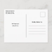 美しいサンセットオンア穏やかな湖誕生日 インビテーションポストカード (裏面)