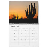 美しいサンセットビーチオーシャンパーム カレンダー (2月 2026)