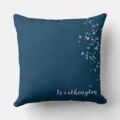 美しいサンタのクリスマスピロー – 後ろを見る クッション (裏面)