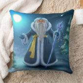 美しいサンタのクリスマスピロー – 後ろを見る クッション (ブランケット)