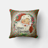 美しいサンタメリークリスマスホームデコール クッション (裏面)