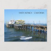 美しいサンタモニカピアはがき! ポストカード (正面)