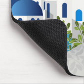 美しいサントリーニギリシャ マウスパッド (コーナー)