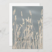 美しいサンブリーチグラスブルースカイありがとう サンキューカード (正面/裏面)