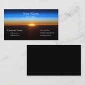 美しいサンライズイン宇宙名刺 名刺 (正面/裏面)