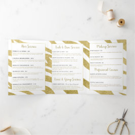 美しいサービスカタログ 三つ折りカード