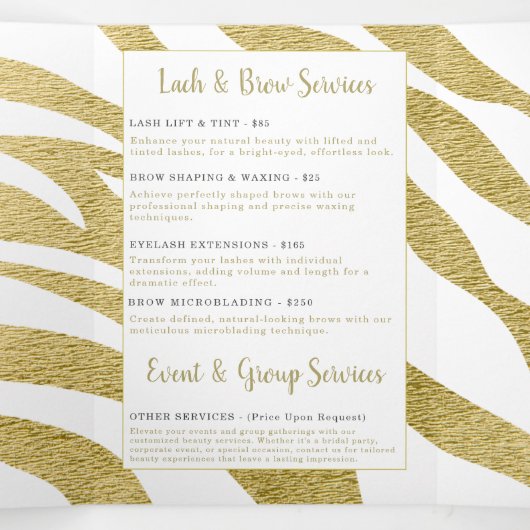 美しいサービスカタログ 三つ折りカード (内部中)