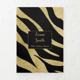 美しいサービスカタログ 三つ折りカード