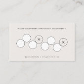 美しいサービスロイヤリティ名刺 ロイヤリティカード (裏面)