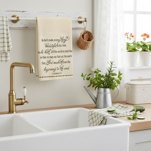 美しいザッククロス キッチンタオル