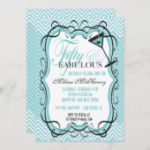 美しいシェブロン50と素晴らしい招待状 招待状 (正面/裏面)