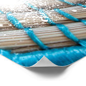 美しいシエスタメラニン女性ブラックガール魔法おもしろい ポスター (角)