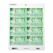 美しいシダーニードル結婚ズ住所 シール (フルシート)