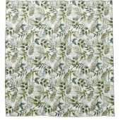 美しいシダ葉 シャワーカーテン (正面)