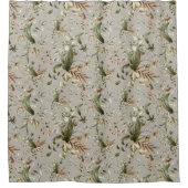 美しいシダ葉 シャワーカーテン (正面)