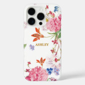 美しいシックなピンクホワイトカメリアフラワーカスタム Case-Mate iPhoneケース (裏面)