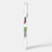 美しいシックなピンクホワイトカメリアフラワーカスタム Case-Mate iPhoneケース (裏面 / 右)