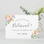 美しいシックなフローラは私の花嫁になる 招待状 (スタンド正面)