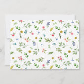 美しいシックなフローラは私の花嫁になる 招待状 (裏面)