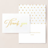 美しいシックな書道ありがとう 箔カード (ディスプレー)