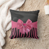 美しいシックエレガントなシルク生地の効果ゼブラ クッション (ブランケット)