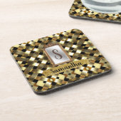 美しいシックガーリー鏡エレガントデイギフト コースター (左側)