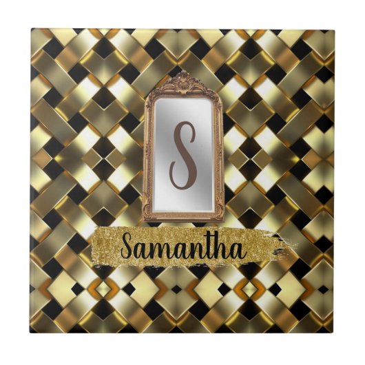 美しいシックガーリー鏡エレガント タイル (正面)