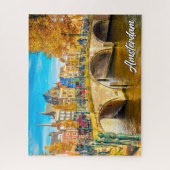 美しいシティオブアムステルダム、オランダ ジグソーパズル (縦)