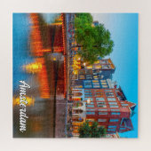 美しいシティオブアムステルダム、オランダ ジグソーパズル (横)