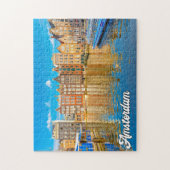 美しいシティオブアムステルダム、オランダ ジグソーパズル (縦)