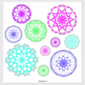 美しいシパターン（の模様が）あるッカー シール (シート)