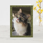 美しいシベリアのメッセージカード カード (黄色い花)