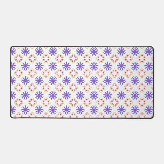 美しいシモダンームレスフローラルパターン デスクマット (正面)