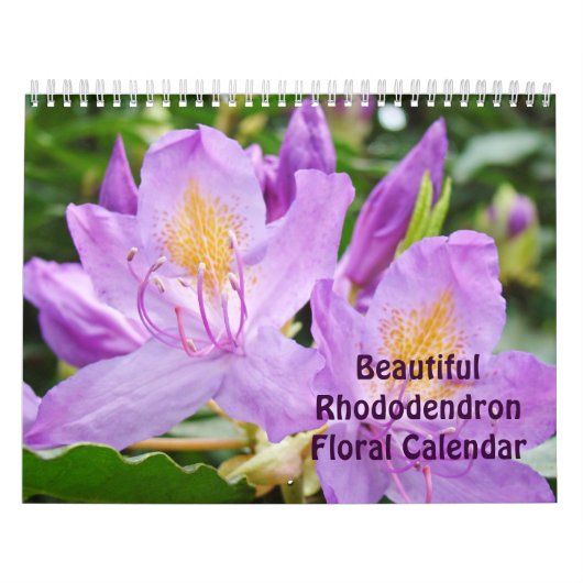 美しいシャクナゲの花のカレンダー Rhodies カレンダー (カバー)