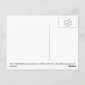 美しいシャクナゲ ポストカード (裏面)