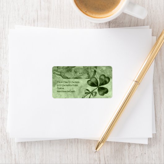 美しいシャムロック ラベル (インサイチュ)