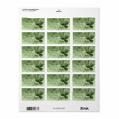 美しいシャムロック ラベル (フルシート)