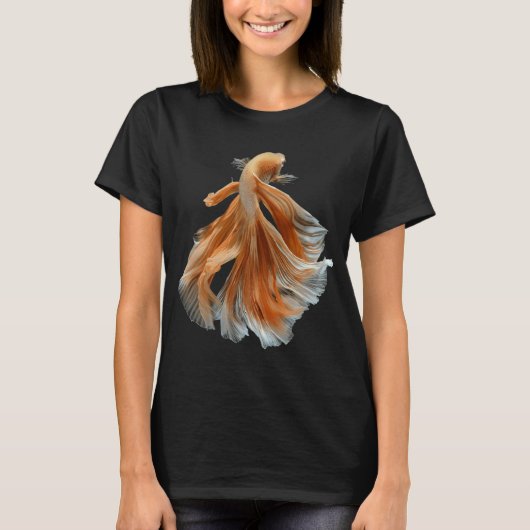 美しいシャム闘魚 Tシャツ (正面)