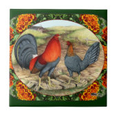 美しいシャモ タイル (正面)