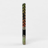 美しいシャンパーニュきらきら光るレッドシェブロンモノグラム Case-Mate iPhoneケース (裏面/右)