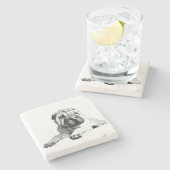 美しいシャールペイマーブルコースター ストーンコースター (横)