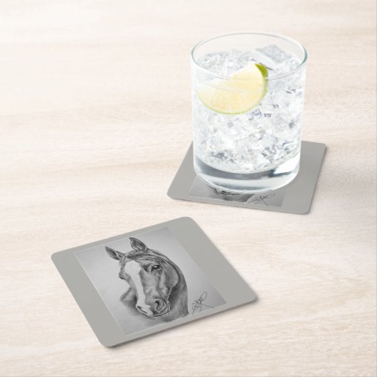 美しいショウガ スクエアペーパーコースター (インサイチュ)