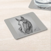 美しいショウガ スクエアペーパーコースター (アングル)