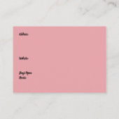 美しいショップデザイン3人の女性が甘やかされている 名刺 (裏面)